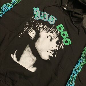 Black VLONE Men Sweater with Graphic Print